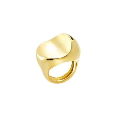Anello Breil in Acciaio Dorato Globe TJ4068 misura 16