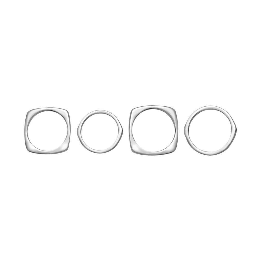 Anello Breil in Acciaio Tetra TJ4045 misura piccola