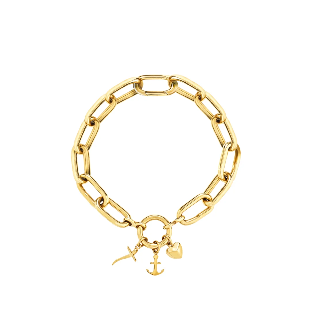 Bracciale Donna Acciaio Dorato Breil Love Times Tj4076