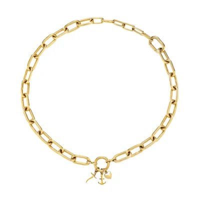 Collana Acciaio Dorato Donna Breil Love Ties  Tj4074