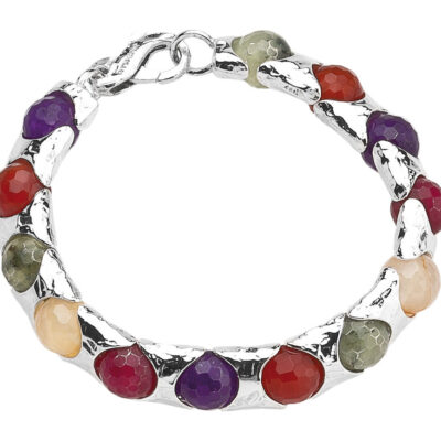 Bracciale Rainbow in Argento Naturale Athena con Con Pietre Dure BR2199