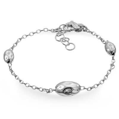 Bracciale Rainbow in Argento Naturale Athena con Ovali BR3243