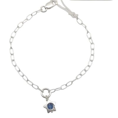 Bracciale Simboli in Argento Naturale Athena con Stella Centrale