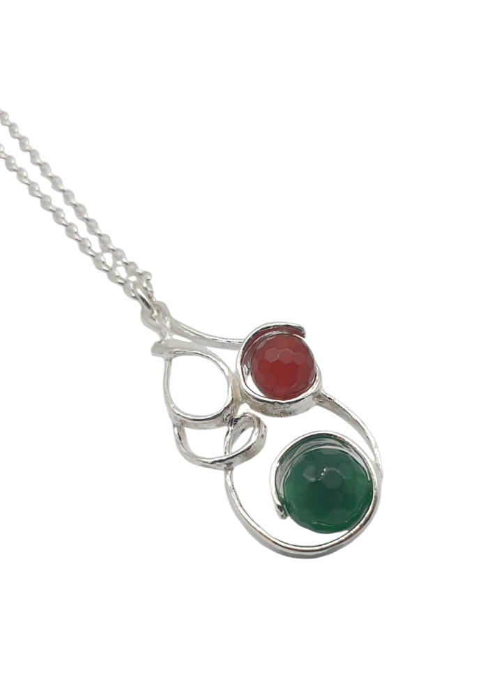 Girocollo Vibra In Argento Naturale Athena con Pietre CN6491 - immagine 3