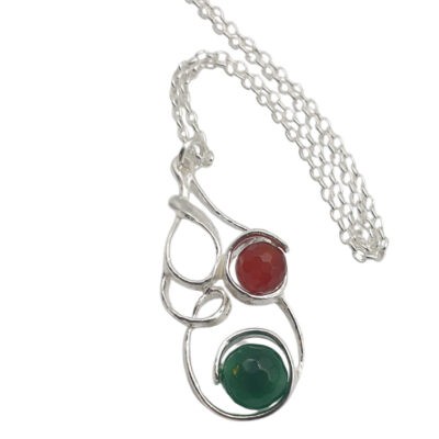 Girocollo Vibra In Argento Naturale Athena con Pietre CN6491