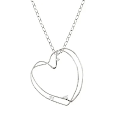 Collana My Rebel Art Lunga Nomination In Argento con Cuore Grande 242808/010