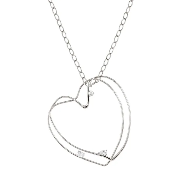 Collana My Rebel Art Lunga Nomination In Argento con Cuore Grande 242808/010