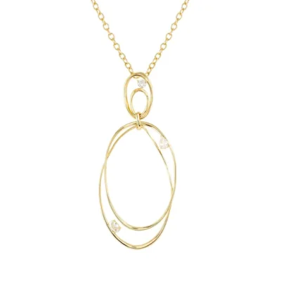 Collana My Rebel Art Lunga Nomination In Argento Doppio Ovale Grande 242809/012