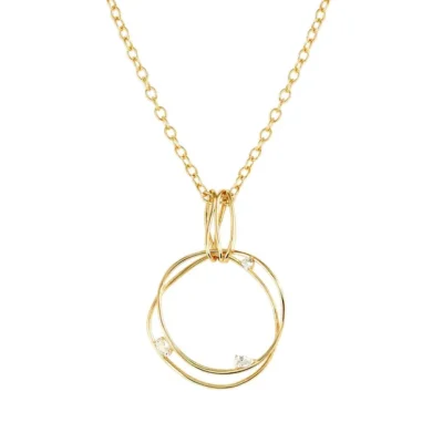 Girocollo in Argento Dorato Nomination My Rebel Art con Pendente a Cerchio 242807/012