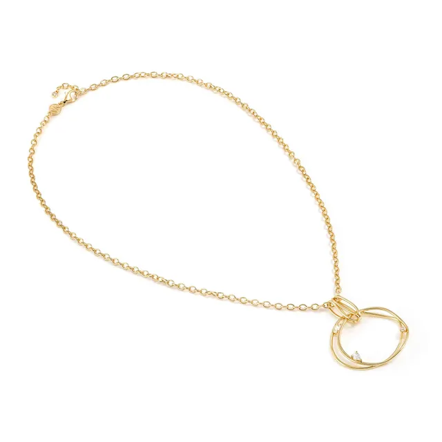 Girocollo in Argento Dorato Nomination My Rebel Art con Pendente a Cerchio 242807/012 - immagine 3