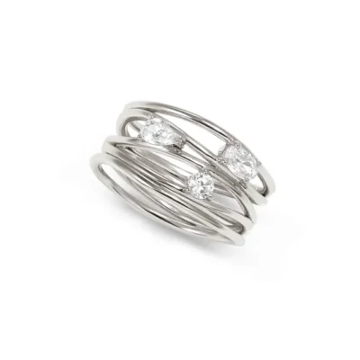 Anello a Fascia In Argento Nomination My Rebel Art 242802/01/005 misura 13