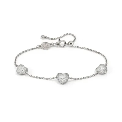 Bracciale In Argento Nomination Lifepoetry con Cuori Bombati 242703/004
