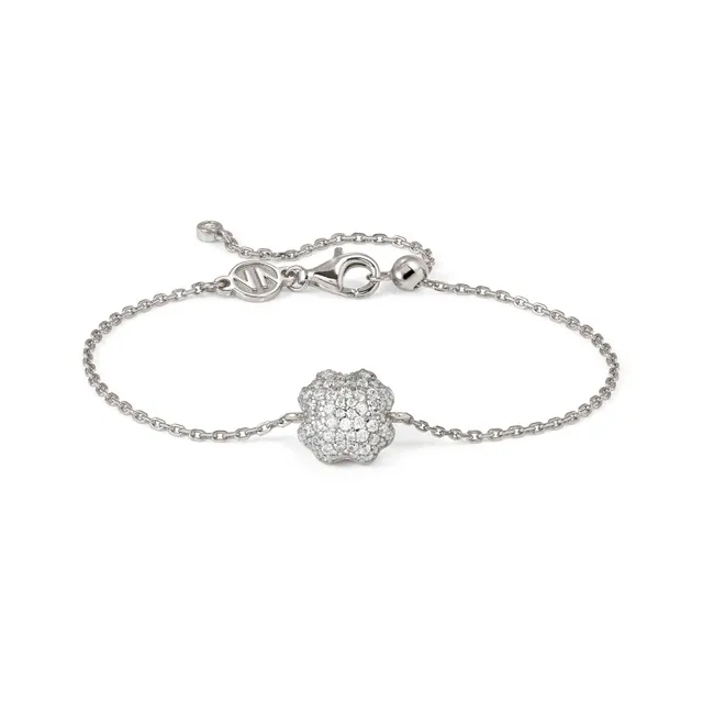 Bracciale In Argento Nomination Lifepoetry con Quadrifoglio Bombato 242701/001