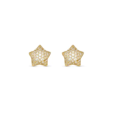 Orecchini Nomination in Argento Dorato Lifepoetry con Stella Bombata 242707/009
