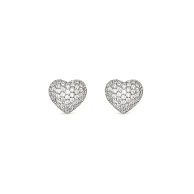 Orecchini Nomination in Argento Lifepoetry con Cuori Bombati 242707/004