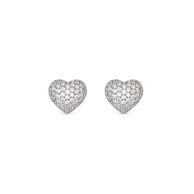 Orecchini Nomination in Argento Lifepoetry con Cuori Bombati 242707/004