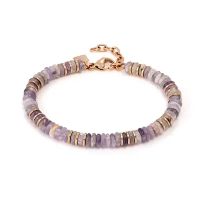 Bracciale Nomination Instinctstyle Infinity in Acciaio PVD rosa e Pietre Colorate