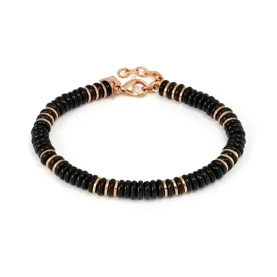 Bracciale Nomination Instinctstyle Infinity in Acciaio PVD rosa e Pietre Colorate