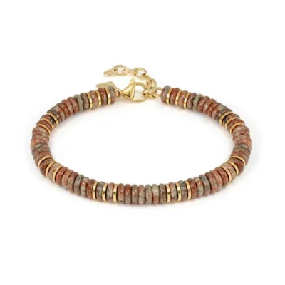 Bracciale Nomination Instinctstyle Infinity in Acciaio PVD Giallo e Pietre Colorate