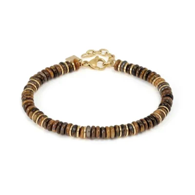 Bracciale Nomination Instinctstyle Infinity in Acciaio PVD Giallo e Pietre Colorate