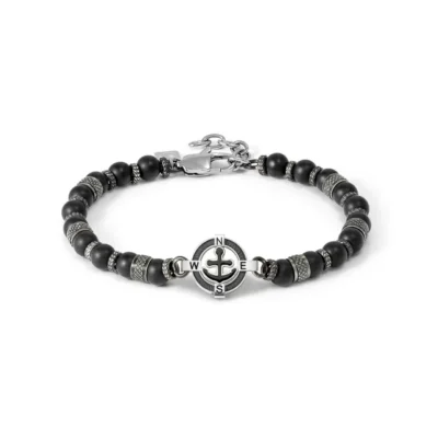 Bracciale Acciaio Uomo Nomination Con Ancora e Pietre Naturali 133016/063