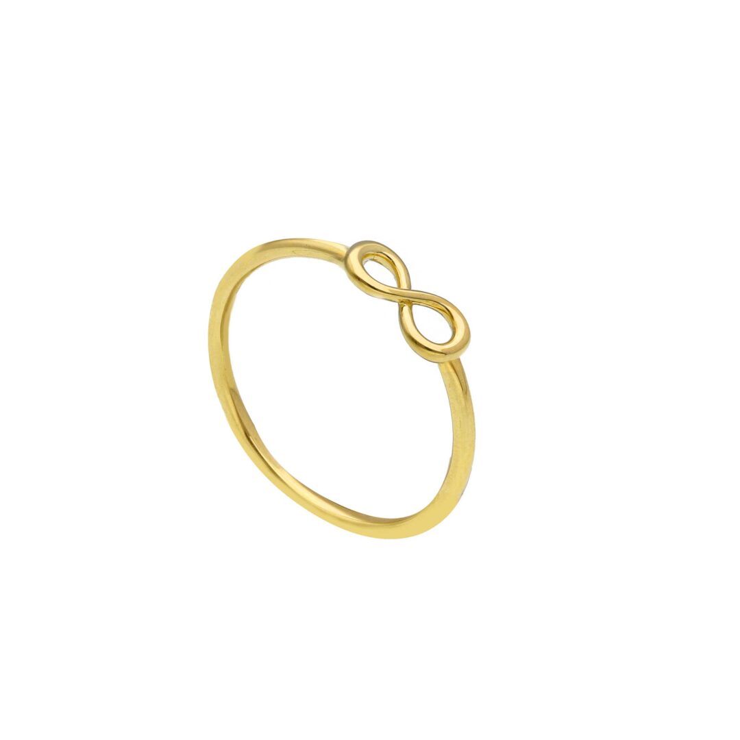 Anello In Oro Giallo 750 con Infinito